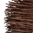 GloboStar® MINORCA 01734 Boho Κρεμαστό Φωτιστικό Ανάρτηση Μονόφωτο 1 x E27 IP20 Καφέ Ξύλο - Μ60 x Π60 x Y35cm