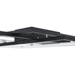 GloboStar® QUADRA 61385 Φωτιστικό Οροφής Design LED CCT 100W 12000lm 120° AC 220-240V - Εναλλαγή Φωτισμού μέσω Τηλεχειριστηρίου All In One Ψυχρό 6000k+Φυσικό 4500k+Θερμό 2700k Dimmable Μ85 x Π45 x Υ9cm - Μαύρο - 3 Years Warranty