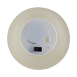 GloboStar® CANDLE 79548 ΣΕΤ 2 x Διακοσμητικά Realistic Κεράκια με LED Εφέ Κινούμενης Φλόγας - Μπαταρίας 2 x CR2032 Μπλε Μπεζ D6 x H5cm