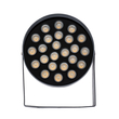 GloboStar® FLOOD-NIGMA 90378 Προβολέας Wall Washer με Αντιθαμβωτική Γρίλια για Φωτισμό Κτιρίων LED 24W 2160lm 30° DC 24V Αδιάβροχο IP65 L15 x W15 x H9.1cm Θερμό Λευκό 3000K - Γκρι Ανθρακί - 3 Years Warranty