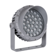GloboStar® FLOOD-MENA 90337 Προβολέας Wall Washer με Αντιθαμβωτική Γρίλια για Φωτισμό Κτιρίων LED 36W 3060lm 30° AC 220-240V Αδιάβροχο IP67 L23.5 x W17.5 x H25.5cm Αρχιτεκτονικό Πορτοκαλί 2200K - Γκρι Ανθρακί - 3 Years Warranty