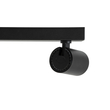 GloboStar® LEONARDO 60348 Μοντέρνο Φωτιστικό Οροφής Ράγα με Κινούμενα Σποτ LED Spot Downlight 30W 3600lm 60° AC 220-240V IP20 Μ52 x Π7 x Υ11.8cm - Μαύρο - Φυσικό Λευκό 4500K - Bridgelux COB - 5 Years Warranty