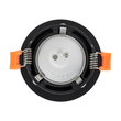 GloboStar® OMICRON 60631 Χωνευτό Στρόγγυλο Σποτ Οροφής για Λάμπα MR16/GU10 - IP20 - Χυτό Αλουμίνιο - Φ8.5 x Υ3cm - Μαύρο - 5 Years Warranty