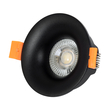 GloboStar® OMICRON 60631 Χωνευτό Στρόγγυλο Σποτ Οροφής για Λάμπα MR16/GU10 - IP20 - Χυτό Αλουμίνιο - Φ8.5 x Υ3cm - Μαύρο - 5 Years Warranty