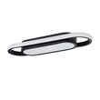 GloboStar® IGOR 61216 Φωτιστικό Οροφής Linear Design LED CCT 24W 2880lm 210° AC 220-240V - Εναλλαγή Φωτισμού μέσω Διακόπτη On/Off All In One Ψυχρό 6000k+Φυσικό 4500k+Θερμό 2700k Μ41 x Π13 x Υ4.5cm - Μαύρο - 3 Years Warranty