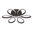 GloboStar® MARGARET 61402 Φωτιστικό Οροφής Design LED CCT 54W 6210lm 360° AC 220-240V - Εναλλαγή Φωτισμού μέσω Τηλεχειριστηρίου All In One Ψυχρό 6000k+Φυσικό 4500k+Θερμό 2700k Dimmable Φ57 x Υ12cm - Καφέ - 3 Years Warranty