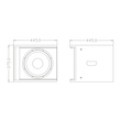 GloboStar® FDB ES112SA 98007 Facilities Speaker - Ενεργό Αυτοενισχυόμενο Ηχείο Subwoofer Εγκαταστάσεων Επιδαπέδιο με Ψηφιακό Ενισχυτή BA1.6 AC 220V/50-60Hz - 600W RMS (1400W Peak) - 1 x 12 Inches LF - IP20 - Λευκό - Μ44.5 x Π44.5 x Υ37.5cm
