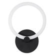 GloboStar® MATILDA 61339 Φωτιστικό Τοίχου - Απλίκα Design LED CCT 8W 960lm 360° AC 220-240V - Εναλλαγή Φωτισμού μέσω Διακόπτη On/Off All In One Ψυχρό 6000k+Φυσικό 4500k+Θερμό 2700k Μ20 x Π5 x Υ25.5cm - Μαύρο - 3 Years Warranty