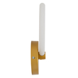 GloboStar® MATILDA 61340 Φωτιστικό Τοίχου - Απλίκα Design LED CCT 8W 960lm 360° AC 220-240V - Εναλλαγή Φωτισμού μέσω Διακόπτη On/Off All In One Ψυχρό 6000k+Φυσικό 4500k+Θερμό 2700k Μ20 x Π5 x Υ25.5cm - Χρυσό - 3 Years Warranty