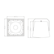 GloboStar® FDB LT212T 98009 Facilities Speaker - Παθητικό Ηχείο Εγκαταστάσεων Επιτοίχιο με Μετασχηματιστή 100V & 8Ω - 300W RMS (1200W Peak) - 1 x 12 Inches LF & 1 x 1 Inches HF - Αδιάβροχο IP56 - Λευκό - Μ40.7 x Π37.8 x Υ41cm