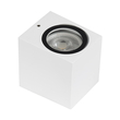 GloboStar® BURANO 60611 Φωτιστικό Τοίχου - Απλίκα Αρχιτεκτονικού Φωτισμού Εξωτερικού Χώρου Up or Down Αλουμινίου με Ντουί 1 x GU10 AC 220-240V Αδιάβροχο IP65 Μ8 x Π8 x Υ6.8cm - Λευκό -  5 Years Warranty