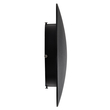 GloboStar® HELIO-R 60661 Φωτιστικό Τοίχου - Απλίκα Αρχιτεκτονικού Φωτισμού Εσωτερικού/Εξωτερικού Χώρου LED 12W 1380lm 120° x 360° AC 220-240V Αδιάβροχο IP65 Φ26 x Π5cm - Θερμό Λευκό 2700K - Μαύρο - Στρόγγυλο - Bridgelux Chip - 3 Years Warranty
