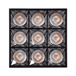 GloboStar® LUMINAR SUPERIOR 60337 Επιφανειακό LED Spot Downlight TrimLess 30W 4050lm 36° AC 220-240V IP20 Μ12 x Π12 x Υ6.6cm - Μαύρο με Κάτοπτρο Χρωμίου - Θερμό Λευκό 2700K - Bridgelux High Lumen Chip Gen2 - TÜV Certified Driver - 5 Years Warranty