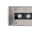 GloboStar® UNDERGROUND-REMVI 90194-B Χωνευτό Φωτιστικό Wall Washer Δαπέδου LED 18W 1440lm 10° DC 24V Αδιάβροχο IP68 L100 x W9 x H7.2cm Μπλε - Ανοξείδωτο Ατσάλι - 3 Years Warranty