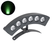 GLOBOSTAR® TREELIGHT-PLANTE 90458 Κυρτή Μπάρα Φωτισμού Wall Washer για Φυτά - Δέντρα LED 6W 510lm 15° DC 24V Αδιάβροχο IP65 Πράσινο Dimmable - Γκρι Ανθρακί - Μ17.5 x Π4.5 x Υ8cm - 3 Χρόνια Εγγύηση
