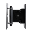 GloboStar® FDB K806-WB2 98030 Speaker Base Wall Bracket - Επιτοίχια Ρυθμιζόμενη Βάση Ηχείου για Τοποθέτηση Συστήματος Κολωνάτων Ηχείων K806 - IP20 - Μαύρο - Μ9.5 x Π11.5 x Υ16cm - Ζεύγος