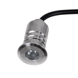 GLOBOSTAR® UNDERWATER-DANI 90410 Υποβρύχιο Χωνευτό Σποτ για Σιντριβάνια/Πισίνες LED 1W 90lm 5° DC 24V Αδιάβροχο IP68 Θερμό Λευκό 2700K Dimmable - Ανοξείδωτο Ατσάλι 304 - Φ3 x Υ5cm - 3 Χρόνια Εγγύηση