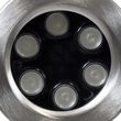 GloboStar® UNDERWATER-DEDY 90428 Υποβρύχιο Επιφανειακό Φωτιστικό Σποτ Ειδικό για Σιντριβάνια - Πισίνες - Τζακούζι LED 6W 510lm 30° DC 24V Αδιάβροχο IP68 Μ12 x Π7.5 x Υ14.5cm RGBW DMX512 - Ανοξείδωτο Ατσάλι SS304 - 3 Years Warranty