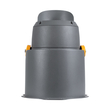GloboStar® FLOOD-SIMA 90493 Κινούμενος Προβολέας - Σποτ Φωτισμού Wall Washer με Αντιθαμβωτική Γρίλια για Φωτισμό Κτιρίων LED 24W 2160lm 30° DC 24V Αδιάβροχο IP67 Μ14.5 x Π24.2 x Υ22.5cm Θερμό Λευκό 2700K - Γκρι Ανθρακί - 3 Years Warranty