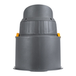 GloboStar® FLOOD-SIMA 90495 Κινούμενος Προβολέας - Σποτ Φωτισμού Wall Washer με Αντιθαμβωτική Γρίλια για Φωτισμό Κτιρίων LED 36W 3240lm 30° DC 24V Αδιάβροχο IP67 Μ21 x Π26 x Υ27cm Θερμό Λευκό 2700K - Γκρι Ανθρακί - 3 Years Warranty