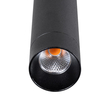 GloboStar® CANAL 60374 Κρεμαστό Φωτιστικό Σποτ Οροφής LED Downlight 7W 700lm 36° AC 220-240V IP20 Φ4 x Υ30cm Θερμό Λευκό 2700K - Μαύρο - Bridgelux COB - 5 Years Warranty