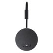 GloboStar® GOOSE 60883 Μοντέρνο Φωτιστικό Τοίχου - Απλίκα Ξενοδοχείου Bed Side LED 6W 600lm 36° & 360° AC 220-240V - Reading Light & 360° Κρυφός Φωτισμός - Φορτιστής USB 3A - Μ15.5 x Π15 x Υ30.5cm - Φυσικό Λευκό 4500K - Μαύρο - 3 Xρόνια Εγγύηση