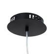 GloboStar® ACRYLICA 60974 Κρεμαστό Φωτιστικό Οροφής Design LED CCT 20W 2240lm 360° AC 220-240V - Εναλλαγή Φωτισμού μέσω Διακόπτη On/Off All In One Ψυχρό 6000k+Φυσικό 4500k+Θερμό 2700k Φ40cm - Μαύρο με Διάφανο Laser Designed Plexiglass - 3 Years Warranty