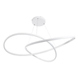 GloboStar® DEXTER 60918 Κρεμαστό Φωτιστικό Οροφής Design LED CCT 120W 13440lm 300° AC 220-240V - Εναλλαγή Φωτισμού μέσω Τηλεχειριστηρίου All In One Ψυχρό 6000k+Φυσικό 4500k+Θερμό 2700k Dimmable Φ103cm - Λευκό - 3 Years Warranty