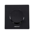 GloboStar® 71444 K1-B Mi-BOXER Ασύρματο Επιτοίχιο Χειριστήριο Dimmer RF 2.4Ghz για όλα τα Μονόχρωμα Mi-BOXER Controller DC 3V 1 x CR2032 - IP20 Μαύρο Μ8.5 x Π8.5 x Υ2.5cm - 5 Years Warranty