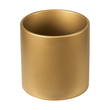 GloboStar® Artificial Garden CHANIA 20453 Πήλινο Κεραμικό Κασπώ Γλάστρα - Flower Pot Χρυσό Φ15cm x Υ15cm
