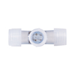 GloboStar® 70662 Σύνδεσμος Cross (+) για Μονόχρωμο Φωτοσωλήνα LED 360° Degree DC 230V 2 Pin Αδιάβροχος IP68