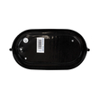 GloboStar® BOATLIGHT 61583 Vintage Industrial Φωτιστικό Τοίχου - Απλίκα - Καραβοχελώνα Εξωτερικού Χώρου Μονόφωτο 1 x E27 AC220-240V Αδιάβροχο IP65 - Σώμα Αλουμινίου & Tempered Glass - Μ21 x Π10.4 x Υ9cm - Μαύρο - Οβάλ - 5 Years Warranty