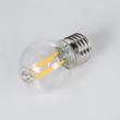 GloboStar® 99004 Λάμπα LED Long Filament E27 G45 Γλομπάκι 4W 400lm 360° AC 220-240V IP20 Φ4.5 x Υ7.5cm Θερμό Λευκό 2700K με Διάφανο Γυαλί - Dimmable - 3 Years Warranty