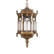 GloboStar® DARCY 01815 Vintage Κρεμαστό Φωτιστικό Ανάρτηση Μονόφωτο 1 x E27 IP20 Μπρούτζινο Μέταλλο με Διάφανο Γυαλί - Μ35 x Π35 x Υ61cm