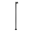 GloboStar® GARDENIA 60511 Φωτιστικό Κήπου - Πάρκου - Πλατείας - Κολωνάκι Αρχιτεκτονικού Φωτισμού Εξωτερικού Χώρου LED 7W 700lm 60° AC220-240V Αδιάβροχο IP65 - Σώμα Αλουμινίου & Tempered Glass - Μ15 x Π18 x Υ180cm - Θερμό Λευκό 2700K - Μαύρο - Bridgelux Chip - 5 Years Warranty