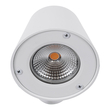 GloboStar® GARDENIA 60797 Φωτιστικό Τοίχου - Απλίκα Αρχιτεκτονικού Φωτισμού Εσωτερικού/Εξωτερικού Χώρου Up or Down LED 7W 700lm 60° AC220-240V Αδιάβροχο IP65 - Σώμα Αλουμινίου & Tempered Glass - Μ9.5 x Π13 x Υ7.7cm - Θερμό Λευκό 2700K - Λευκό - Bridgelux Chip - 5 Years Warranty