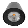 GloboStar® GARDENIA 60799 Φωτιστικό Τοίχου - Απλίκα Αρχιτεκτονικού Φωτισμού Εσωτερικού/Εξωτερικού Χώρου Up or Down LED 7W 700lm 60° AC220-240V Αδιάβροχο IP65 - Σώμα Αλουμινίου & Tempered Glass - Μ9.5 x Π13 x Υ7.7cm - Θερμό Λευκό 2700K - Μαύρο - Bridgelux Chip - 5 Years Warranty