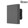 GloboStar® 80091 SONOFF M5-2C-86 SwitchMan Mechanical Smart Switch WiFi & Bluetooth AC 100-240V Max 10A 2200W (5A/Way) 2 Way