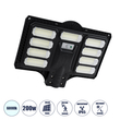 GloboStar® STREETO 85348 Professional LED Solar Street Light Αυτόνομο Ηλιακό Φωτιστικό Δρόμου 200W 1500lm 450 x LED SMD 5730 με Ενσωματωμένο Φωτοβολταϊκό Panel 6V 18W & Επαναφορτιζόμενη Μπαταρία Li-ion 3.2V 15000mAh με Αισθητήρα Ημέρας-Νύχτας & PIR Αισθητήρα Κίνησης - Αδιάβροχο IP65 - Ψυχρό Λευκό 6000K - Μ42 x Π6 x Υ54cm - 2 Years Warranty
