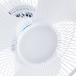 GloboStar® SOLARI-FAN 85354 Solar Fan Αυτόνομος Ηλιακός Επιτραπέζιος Ανεμιστήρας 25W 2 Λειτουργιών Ρεύματος με AC 220-240V ή με Φωτοβολταϊκό Panel 9V 12W & Επαναφορτιζόμενη Μπαταρία Li-ion 7.4V 4400mAh - 3 Ταχύτητες - IP20 - Μ24 x Π36 x Υ49cm - Λευκό - 2 Years Warranty