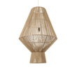 GloboStar® CAYMAN 01854 Boho Κρεμαστό Φωτιστικό Πλέγμα Μονόφωτο 1 x E27 IP20 Μπεζ Σχοινί - Μ60 x Π60 x Υ86cm