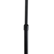 GloboStar® CORDELIA 02026 Μοντέρνο Επιδαπέδιο Φωτιστικό Μονόφωτο 1 x E27 IP20  - Μαύρο Αλουμίνιο, Λευκό Γυαλί με Λευκό Μάρμαρο - Μ30 x Π38 x Υ180cm