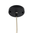 GloboStar® PALERMO 02209 Boho Κρεμαστό Φωτιστικό Πλέγμα Μονόφωτο 1 x E27 IP20 Μπεζ Ξύλο - Μ100 x Π100 x Υ30cm
