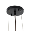 GloboStar® CORSICA 02216 Boho Κρεμαστό Φωτιστικό Καμπάνα Μονόφωτο 1 x E27 IP20 Μαύρο & Μπεζ Ξύλο - Μ70 x Π70 x Υ35cm
