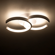 GloboStar® EVA 61068 Φωτιστικό Οροφής Design LED CCT 16W 1920lm 300° AC 220-240V - Εναλλαγή Φωτισμού μέσω Διακόπτη On/Off All In One Ψυχρό 6000k+Φυσικό 4500k+Θερμό 2700k Μ33 x Π21 x Υ7cm - Λευκό