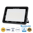 GloboStar® ATLAS 61430 Επαγγελματικός Προβολέας LED 150W 17250lm 120° AC 220-240V - Αδιάβροχος IP67 - Μ32 x Π4 x Υ23cm - Μαύρο - Θερμό Λευκό 2700K - LUMILEDS Chips - TÜV Rheinland Certified - 5 Years Warranty