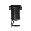 GloboStar® GARDELINI 61481 Καρφωτό Κινούμενο Φωτιστικό Σποτ Κήπου με Ντουί 1 x GU10 VDE Certified AC 220-240V Αδιάβροχο IP65 - Σώμα Αλουμινίου & Υψηλής Αντοχής Tempered Glass & Μ40cm VDE Καλώδιο Σύνδεσης - Φ10 x Υ30cm - Μαύρο - 5 Χρόνια Εγγύηση