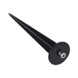 GloboStar® GARDELINI 61481 Καρφωτό Κινούμενο Φωτιστικό Σποτ Κήπου με Ντουί 1 x GU10 VDE Certified AC 220-240V Αδιάβροχο IP65 - Σώμα Αλουμινίου & Υψηλής Αντοχής Tempered Glass & Μ40cm VDE Καλώδιο Σύνδεσης - Φ10 x Υ30cm - Μαύρο - 5 Χρόνια Εγγύηση