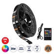 GLOBOSTAR® DIGISTRIP 90757 Σετ Ψηφιακής Pixel Addressable Ταινίας με IR Ασύρματο Χειριστήριο LED 36W/5m 2880lm/m 120° DC 5V με USB 2.0 IP20 150 x SMD 5050 Chip/5m 150 x Pixel/5m Πολύχρωμο RGB Dimmable SPI/TTL Protocol - Μ500 x Π1 x Υ0.2cm - Ρολό 5 Μέτρων - 5 Χρόνια Εγγύηση