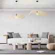 GloboStar® MELEMELE 01842 Boho Κρεμαστό Φωτιστικό Πλέγμα Μονόφωτο 1 x E27 IP20 Μπεζ Ξύλο - Μ100 x Π100 x Υ12cm